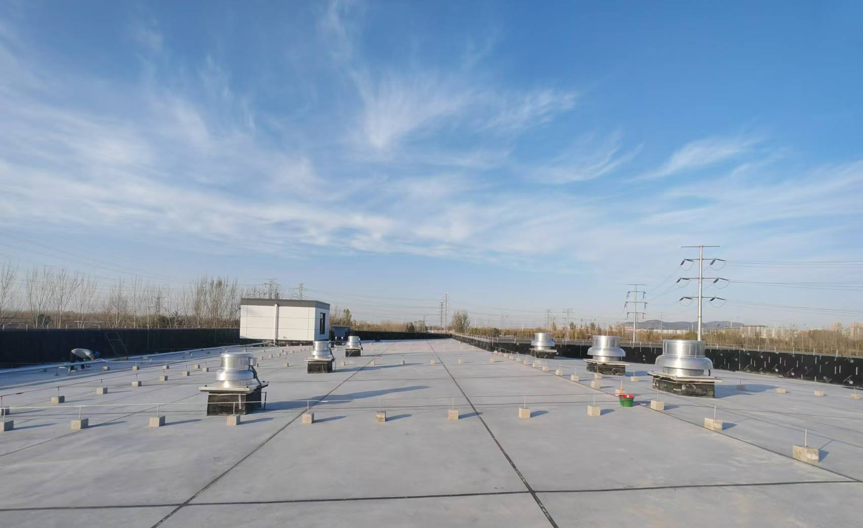 电站通风项目安装现场